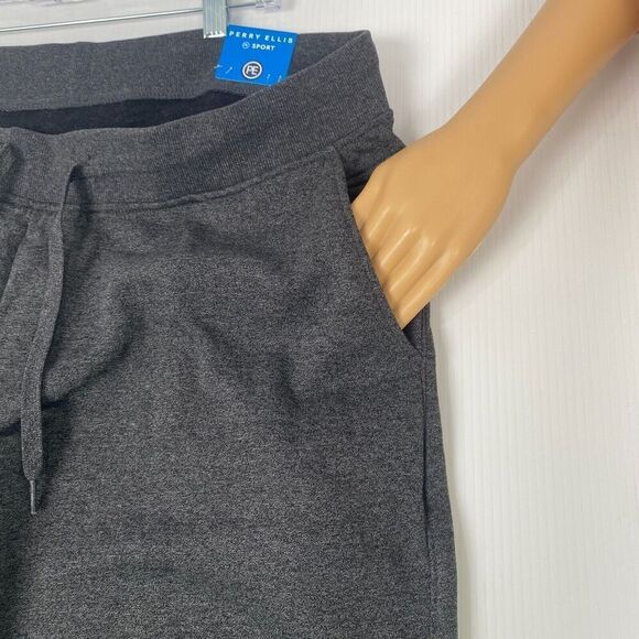 Mens Perry Ellis Sport Jogger Pants Caviar Heather Size XL UPF 50+ 3 Pockets New - Picture 13 of 15